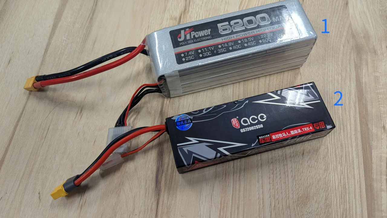 Lithium polymer battery examples.